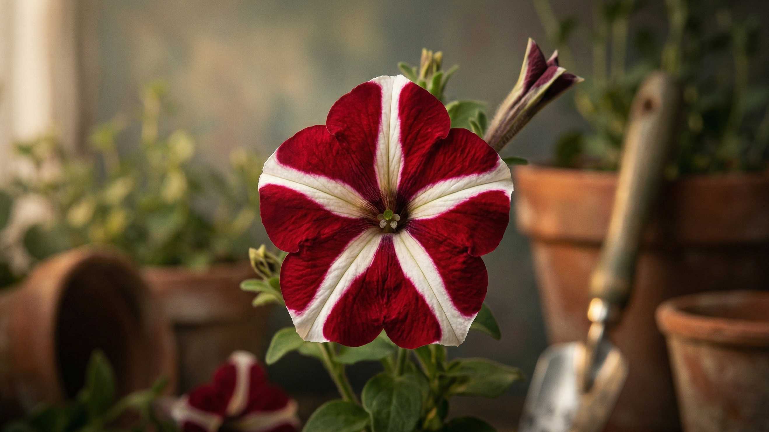 <p>AI generated picture of petunia Red Star</p>